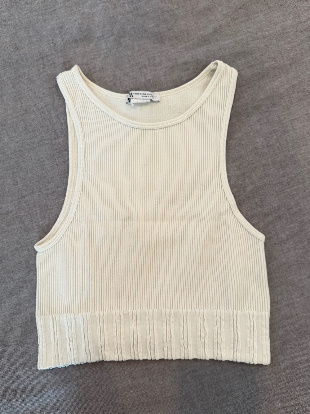 Zara Seamless Ribbed Active Crop Top